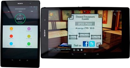 фото Sony Xperia Z3 Tablet Compact тест AnTuTu и FPS