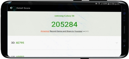 фото Samsung Galaxy s8 тест AnTuTu